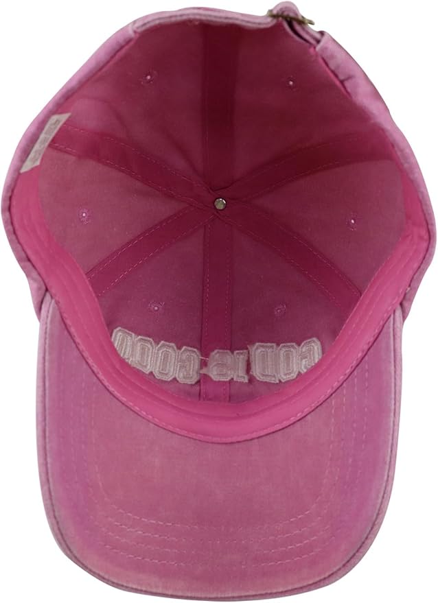 God is Good All The Time Hat for Men Women, Funny Adjustable Cotton Embroidered Jesus Christian Faith Baseball Cap