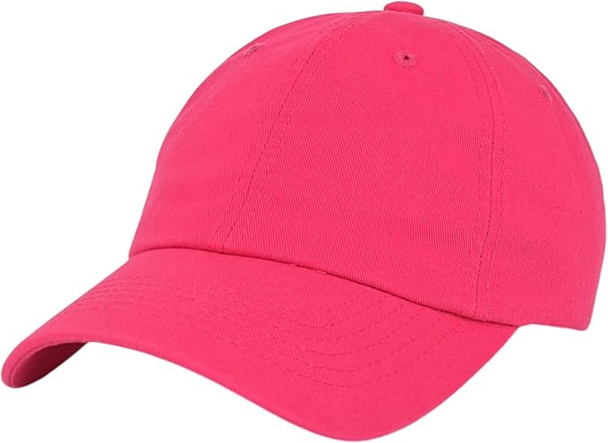 Classic Dad Hat Cotton, Low-Profile Plain Baseball Cap, Adjustable, Breathable and Packable