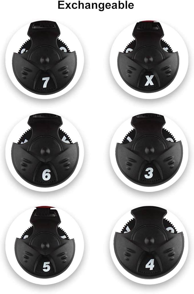Andux Mesh Golf Hybrid Club Head Covers with Dial Number Tags, 4pcs/Set