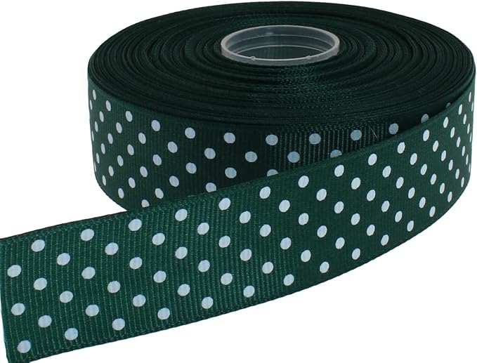 Polka Dot Grosgrain Ribbon 25 Yard Each Roll 100% Polyester by Unknown