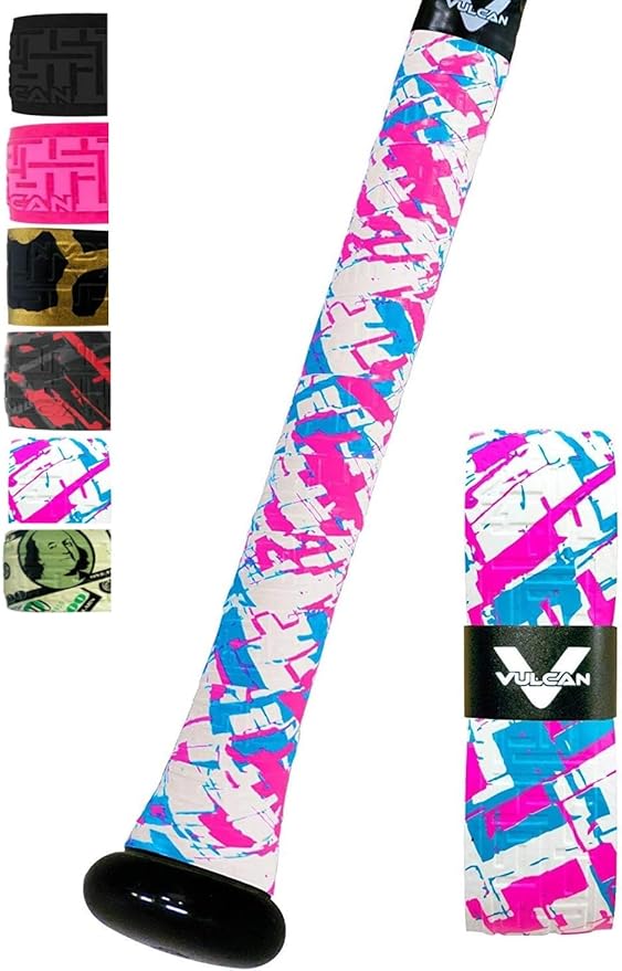 Vulcan | 0.50mm / 1.00mm / 1.75mm Bat Grip | Baseball/Softball | Multiple Colors