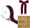 15 Yards Velvet Ribbon 1-1/2 Inch Single Face Red Velvet Ribbon Spool Prefect by Winjeto