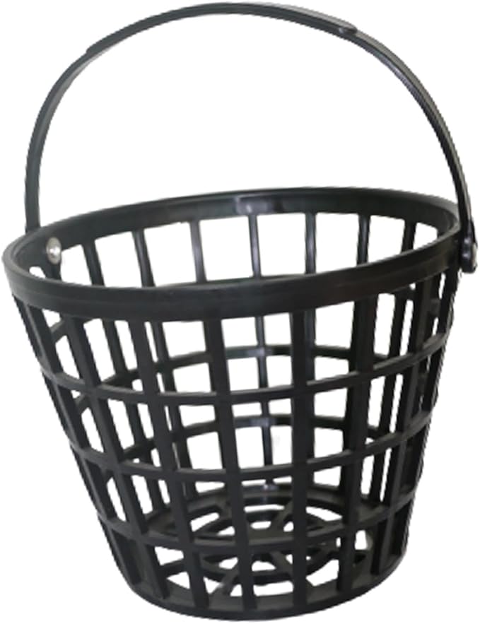 SM SunniMix Unbreakable Golf Ball Basket, Golfball Container with Handle Ball Holder Contains 25/50/100 Balls Range Accessories
