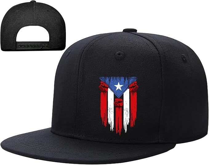 Snapback Hats for Men Flat Bill Hats for Men Black SkullHat Flat Brim Hat Fitted Hats Baseball Caps