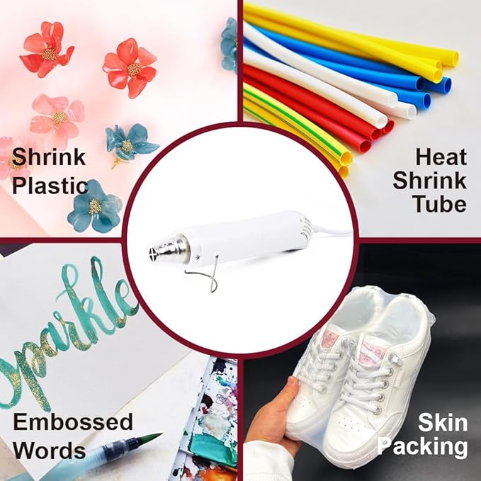 Mini Heat Gun, 300W Fast Heat Hot Air Gun - Image 6