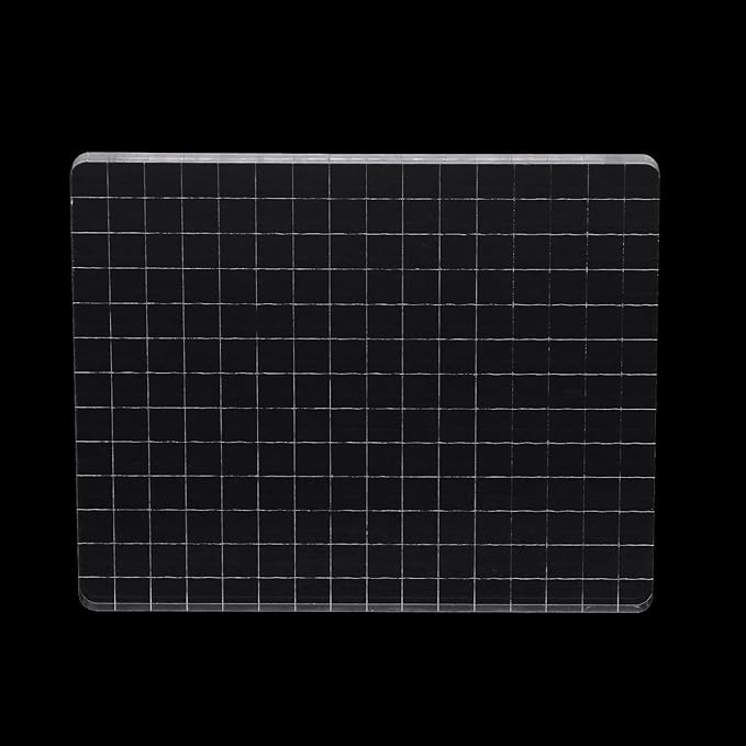 Clear Acrylic Stamp Blocks, 5.12" * 6.3" Acrylic Stamping Block Tool Clear Stamp by QIMOO