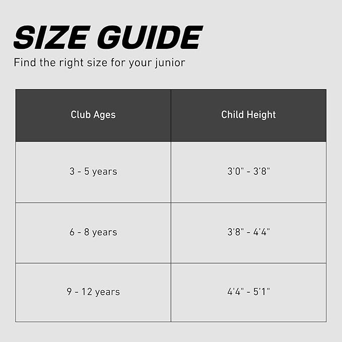Precise X7 Kids Golf Clubs Set – Boys’ & Girls’ Junior Golf Set with Lightweight Graphite Shafts, Hybrid, Putter & Stand Bag