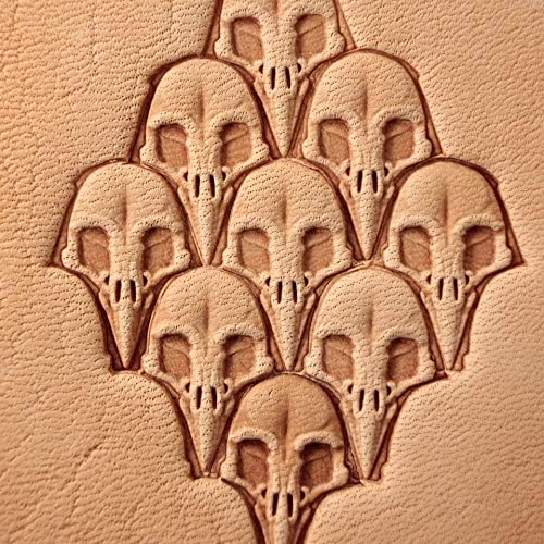 DandS ltd Leather Stamp Tool, Raven Skull, Professional Steel Craft Tool - Image 3