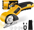 Cordless Electric Scissors: 4V Rechargeable Cardboard Cutter, 3 Blades by Unknown