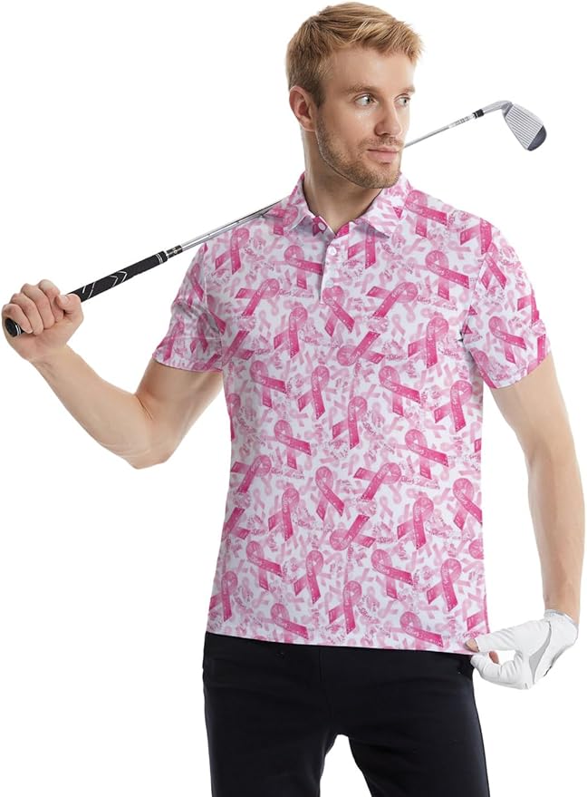 Mens Golf Shirts Golf Polo Shirts for Men Short Sleeve Polo Shirts Golf Gifts