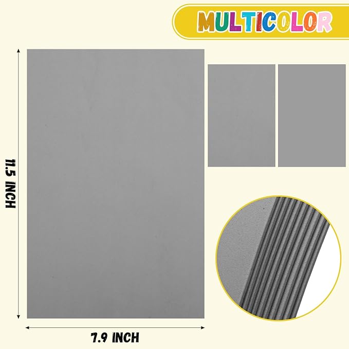 10 Pack Foam Sheets Craft 8 x 12 inch, Eva Color Foam Paper - Image 2