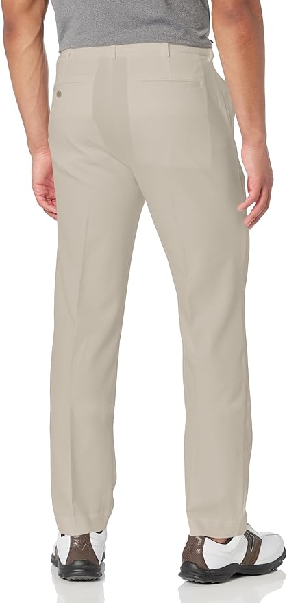PGA Tour Men's Flat Front Golf Pant with Expandable Waistband