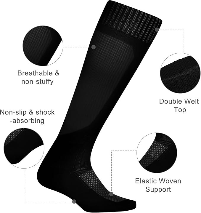 Baseball Socks and Belt Combo for Youth Adult Softball Sock Belt for Boys and Girls