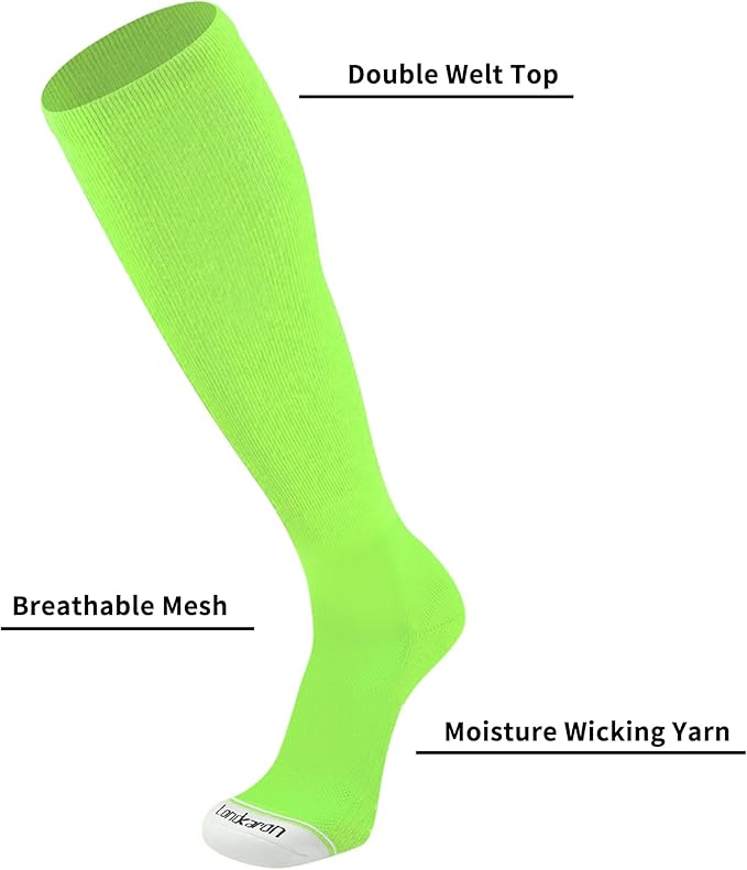 Youth Performance Baseball & Softball Socks (3 Pairs) over the Calf