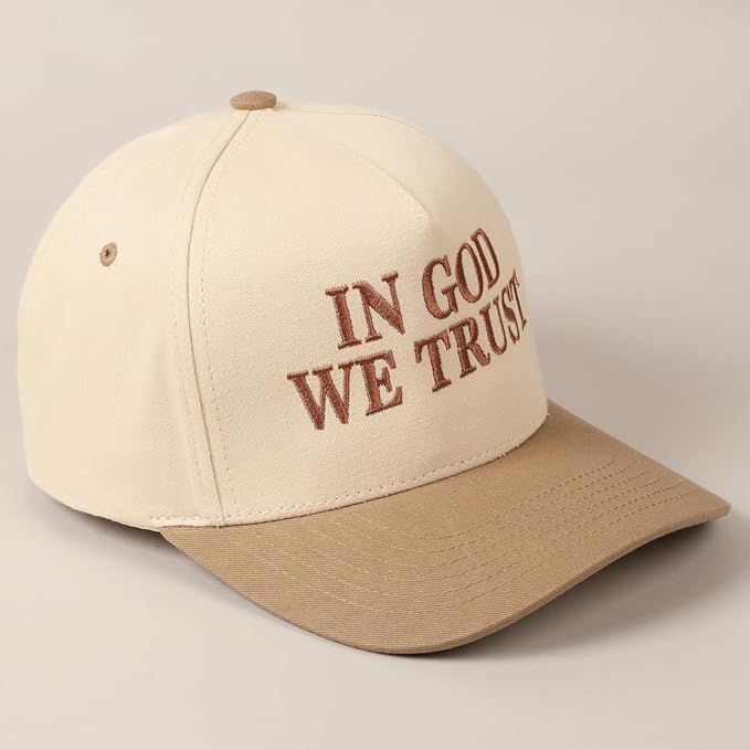 MIRMARU Two-Tone Vintage Canvas Trucker Hats for Men & Women, Adjustable Size Baseball Caps with Trendy Embroidered Design