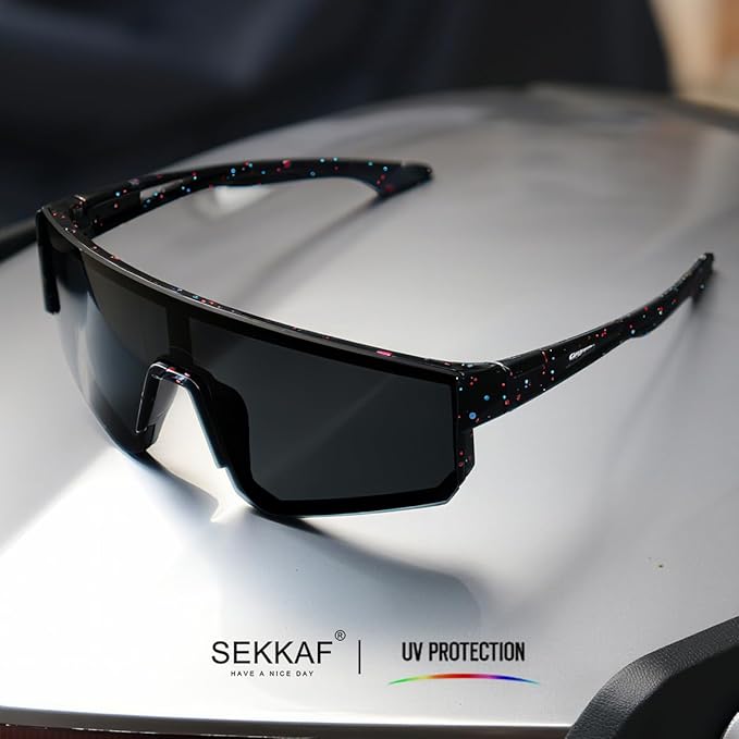 SEKKAF Youth Baseball Sunglasses for Boys Girls Age 6-12 Softball Cycling Sports Sunglasses for Kids Lightweight Frame