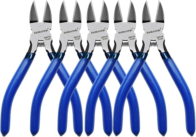 Wire Cutters 5", 5 Pack KAIHAOWIN Precision Flush Cutters Ultra Sharp Wire by KAIHAOPRODUCTSCATOLOG