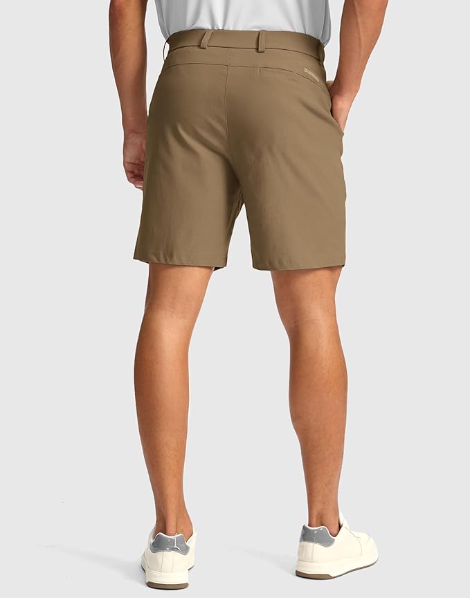 G Gradual Men's Golf Dress Shorts 5"/ 7"/ 9" Stretch Casual Work Flat Front Shorts for Men with 3 Pockets Quick Dry