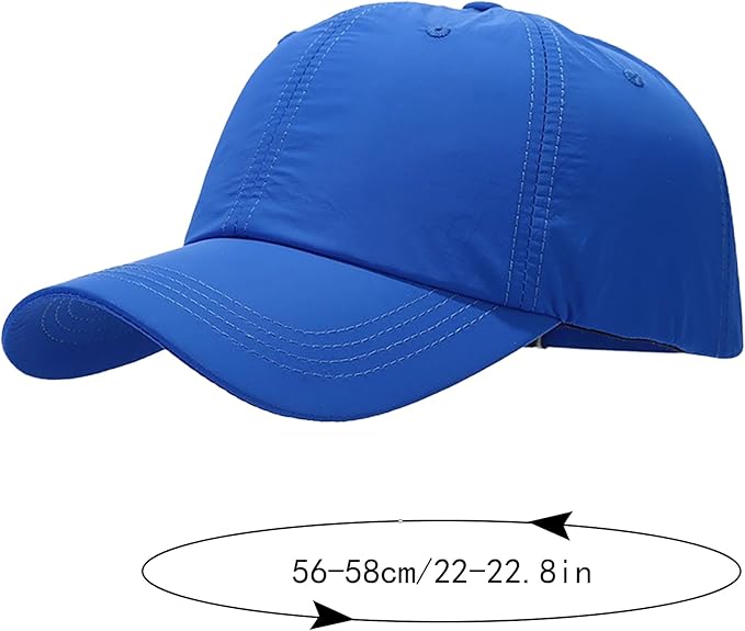 Malaxlx Waterproof Baseball Cap for Men Women Breathable UPF50+ Sport Outdoor Caps Quick Dry Adjustable Rain Hat