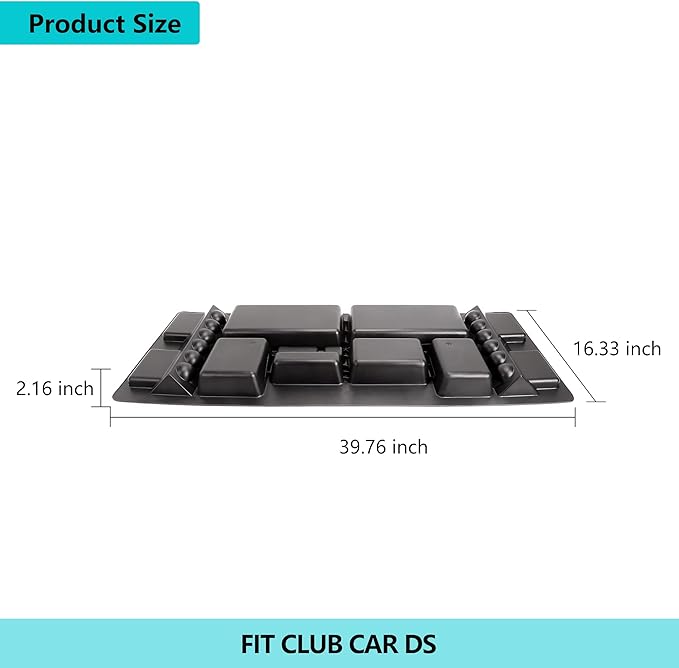 10L0L Golf Cart Under Seat Storage Tray for EZGO RXV TXT Club Car DS Precedent Electric Vehicle with Original Trojan Battery Underseat Organizer Container Holder Plate