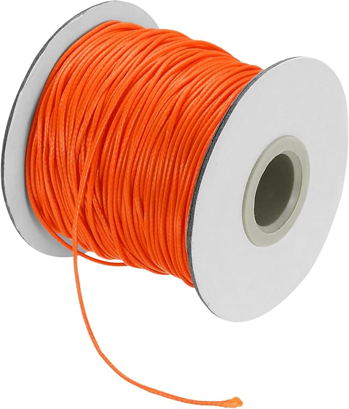 MECCANIXITY Waxed Cord 1mm Waxed Thread 87 Yard Wax String Leather Cord by MECCANIXITY