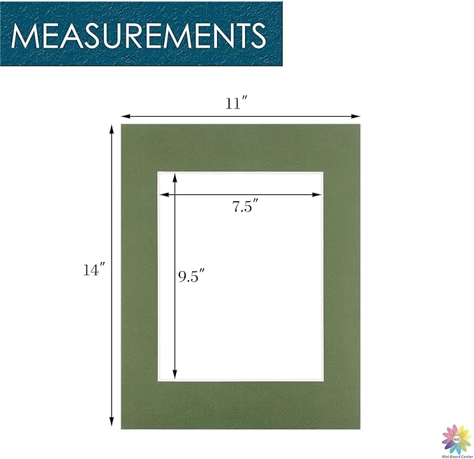 Mat Board Center, 11x14 for 8x10 Rock Garden Color Mats - Image 2