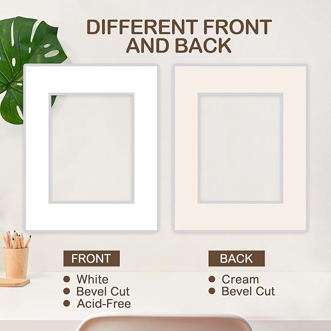 15 Pack 20x16 Picture Mats, Mixed Colors Frame Mattes - Image 4
