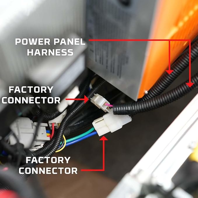 LEDGlow 12-Volt Power Panel Adapter for Evolution D5 Maverick & Ranger Golf Carts - Fits Forward Facing Seat Models Only - Easily Power (5) 12V Accessories - Plug & Play Connectors - Easy Installation