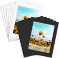 ZBEIVAN 12 Packs White and Black Colors 11x14 Picture Frame Mats by ZBEIVAN