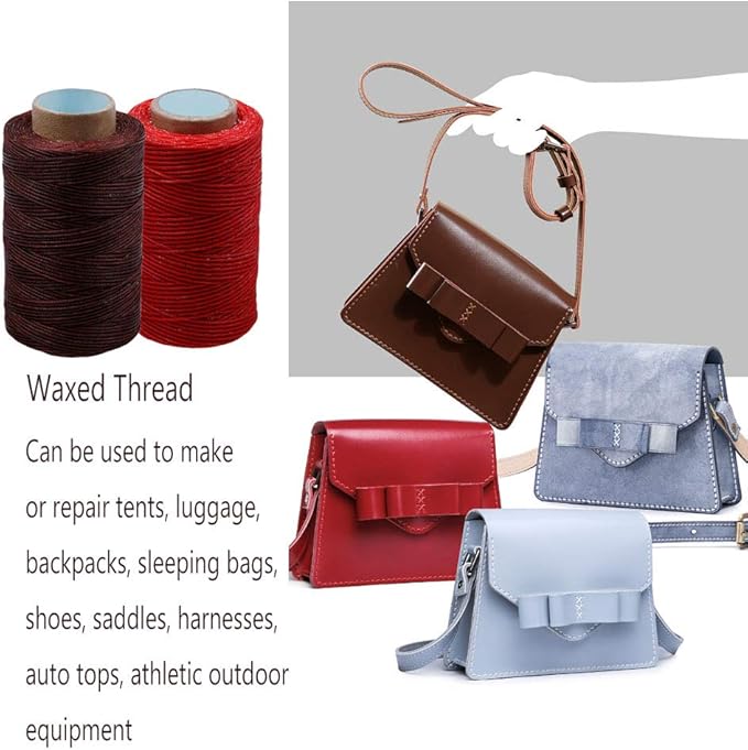 284 Yards Waxed Thread, 210D Heavy Duty Wax Upholstery Thread - Image 4