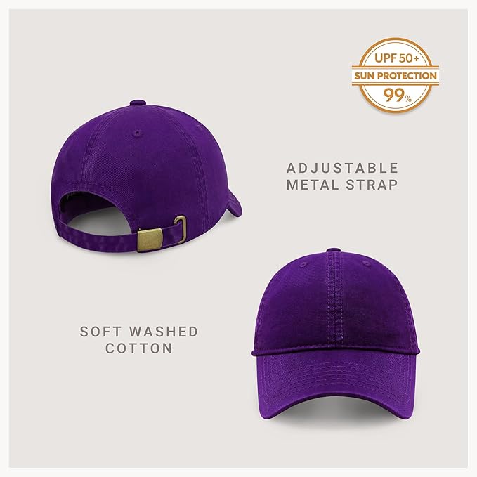 CHOK.LIDS Everyday Premium Dad Hat Unisex Cotton Baseball Cap for Men and Women Adjustable Lightweight Polo Style Curved Brim