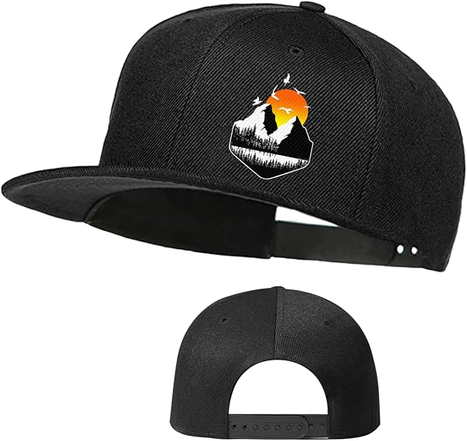 Skateboard Hat Snapback Hats for Men Flat Bill Hats for Boy Adjustable Baseball Cap for Teens Hip Hop Sports