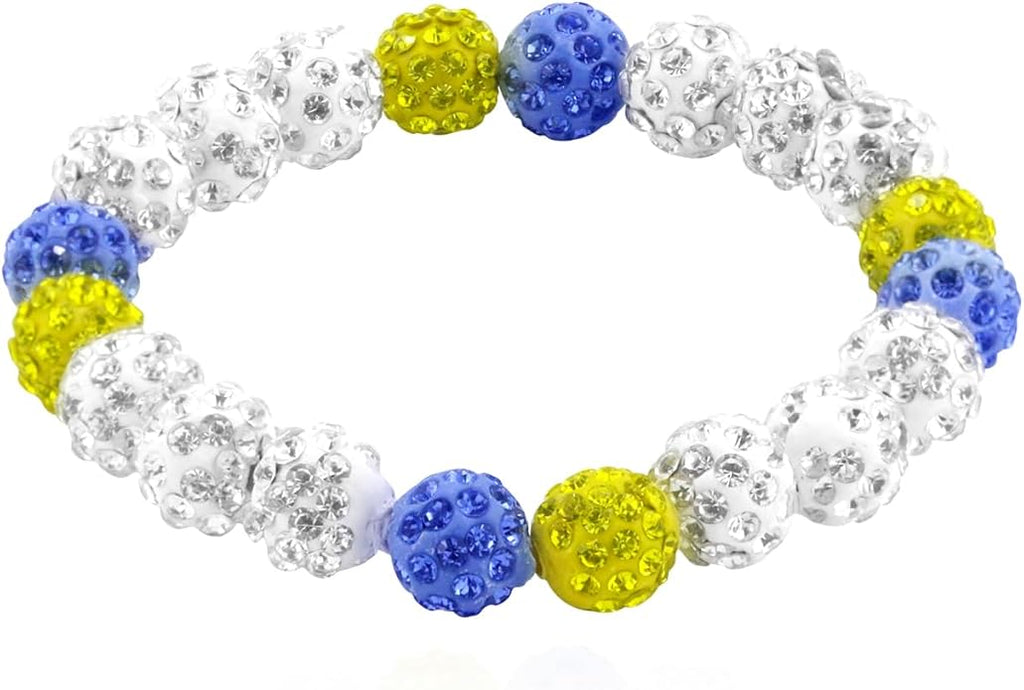 Baseball Bracelet for Women Men Baseball Mom Accessories Essentials Stuff Sparking Bead Bracelet Jewelry Baseballs Sport Fan Bracelet for Sports Game Team