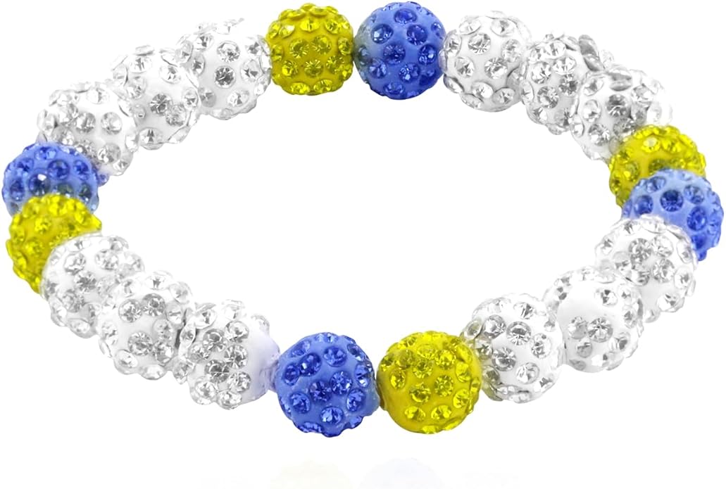 Baseball Bracelet for Women Men Baseball Mom Accessories Essentials Stuff Sparking Bead Bracelet Jewelry Baseballs Sport Fan Bracelet for Sports Game Team