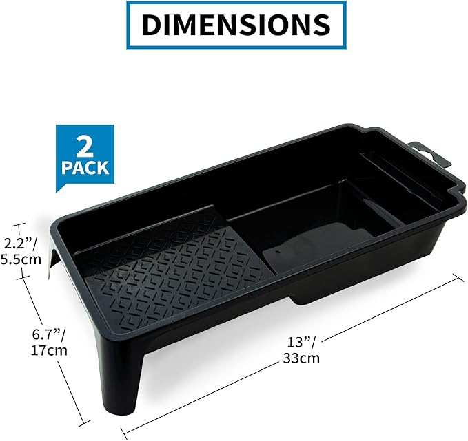 Precision Defined Paint Trays, Paint Roller Trays Liner, Plastic Paint Pan - Image 2