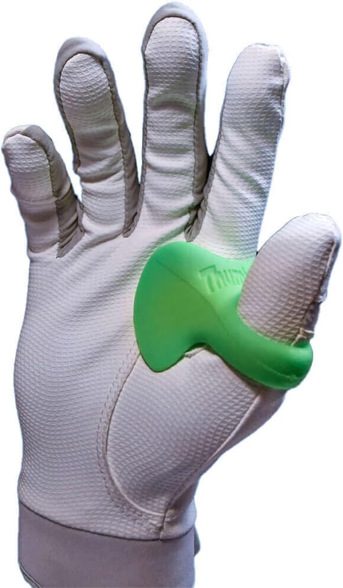 ThumbPRO Baseball Thumb Guard - Batting Aid & Grip Enhancer - Reduces Sting, Improves Swing - for Baseball & Softball - All Levels, Left/Right Hand - 3 Sizes