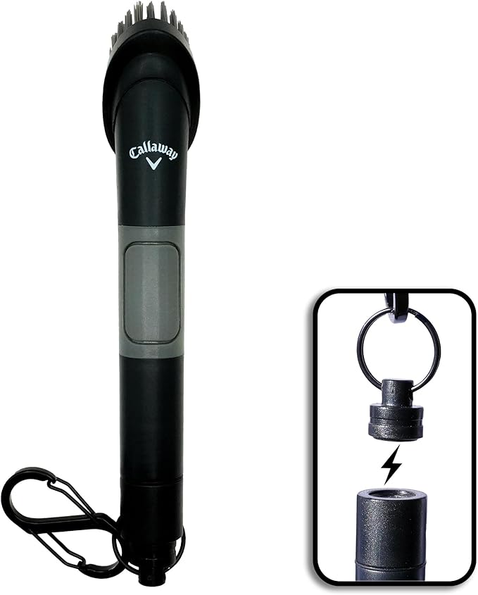 Callaway Golf H2GO Water Scrub Magnetic Club Brush - Quick-Release Magnetic Spray Club Brush for Your Golf Clubs
