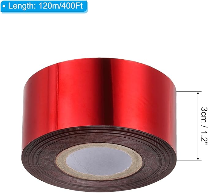 PATIKIL 1.2"x400Ft Hot Stamping Foil Paper, Heat Transfer Hot Stamping Paper - Image 2