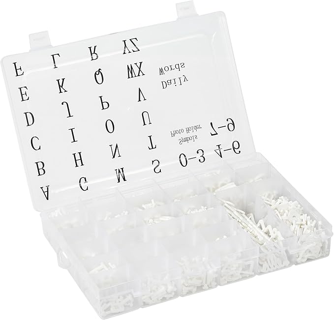 Pre-Cut Letters for Felt Letter Board, 736 Pieces Including Characters by GAJIGAJI