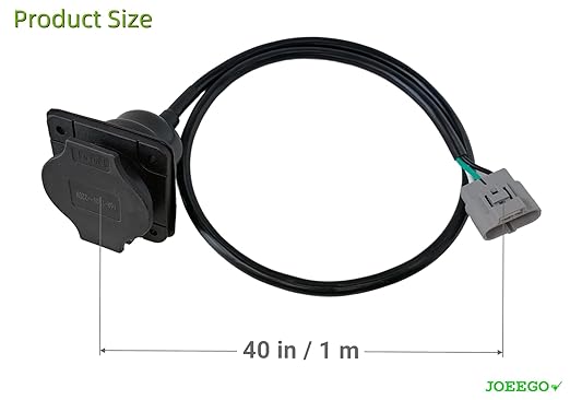 JOEEGO Charger Receptacle Compatible with Evolution Golf Cart (All Models Before 2023) Replaces OEM# 2.04.0602, 40 inches