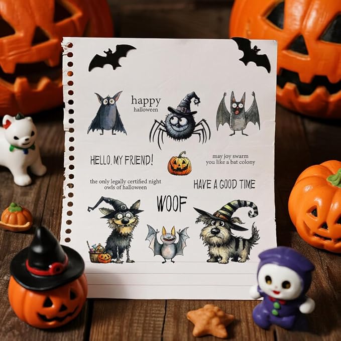 Halloween Clear Silicone stampReusable Stamp - Image 4