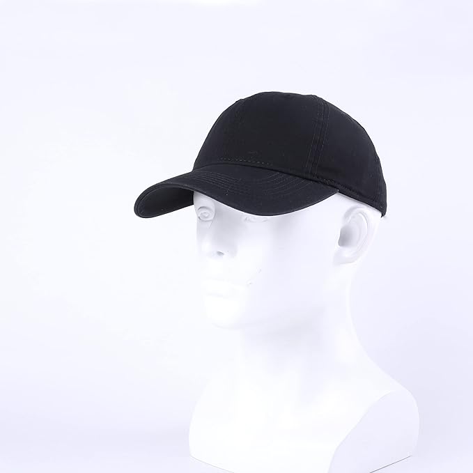 LANGZHEN Unisex Baseball Cap 100% Cotton Fits Men Women Washed Denim Adjustable Dad Hat