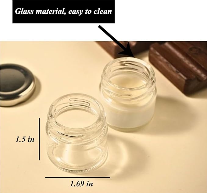 10Pcs Mini Glass Inkwell Ink Bottle Containers - Image 2