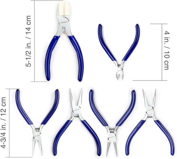 WORKPRO Jewelry Plicers Set, 7-Piece Jewelry Making Tools Kit - Image 3