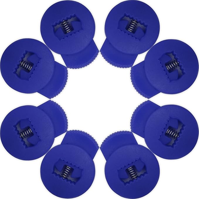 AliBall Glove Locks, Lace Locks for Baseball Glove 8 Pack, Never Need Thying Knots Again, Strong Elasticity, Made Plastic and Springs, Fits All Gloves, Baseball Gloves Accessories
