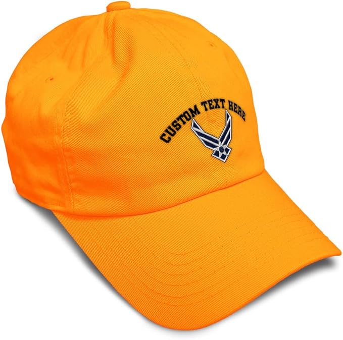 Speedy Pros Soft Baseball Hat Embroidered Dad Hat Air Force Emblem Embroidery Men & Ladies Baseball Cap Cotton