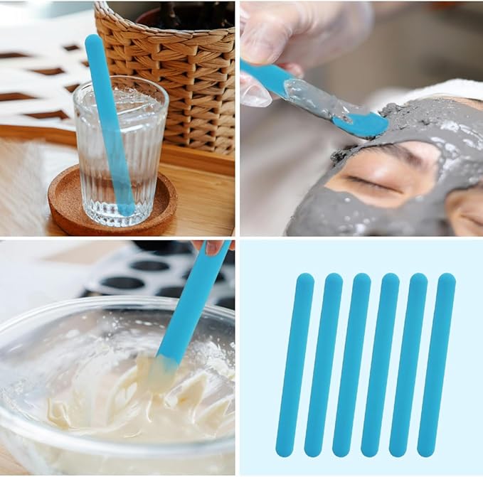 6 PCS Reusable Silicone Stirring Stick, Silicones Stirrings Sticks, - Image 2