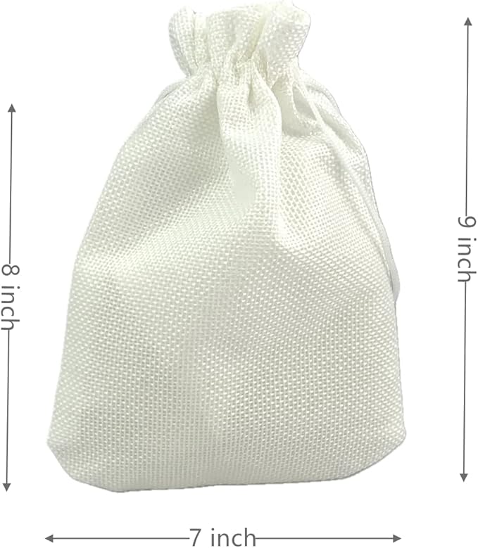 Palmhomee Pack of 25 Burlap Gift Bags - Image 2