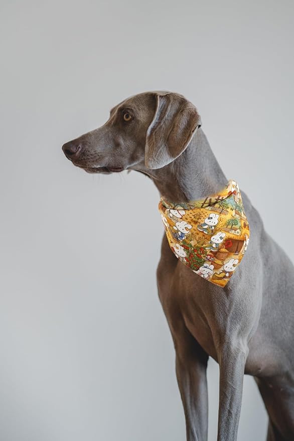 Dog Bandana Reversible Triangle Bibs Scarf Accessories Rabbit for Cats Pets Animals