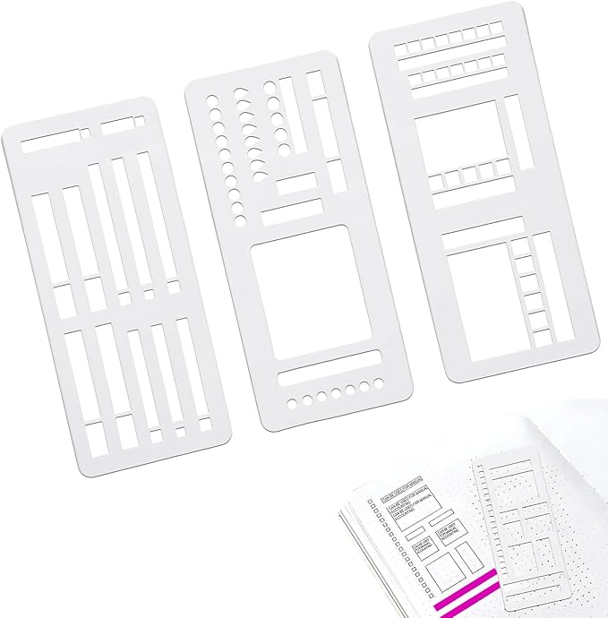 Handmade Flexible Record Template, Planner Stencil Set by MUADUTYY